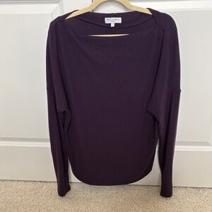 Long Sleeve with Boat Neck top.